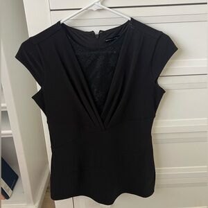 Elegant Black Women's Top with Lace